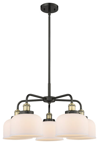 Innovations Cone 5 26" Chandelier Black Antique Brass