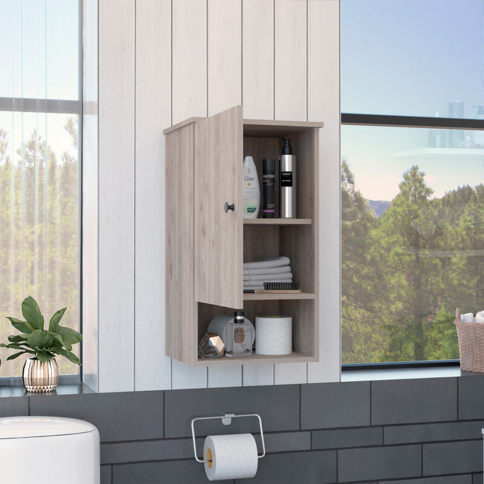 DEPOT E-SHOP: Arya Medicine Cabinet, Light Gray
