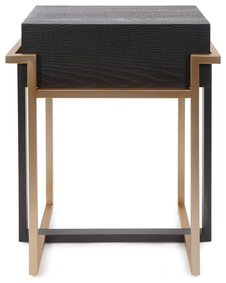 Sleek Evora Side Table with Double Base