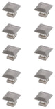 KB2025-NK-10PK Cecil 1.3" Square Knob Multipack, Set of 10, Brushed Nickel