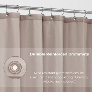 Extra Long Shower Curtain Liner Plastic 71W x 79H, Taupe