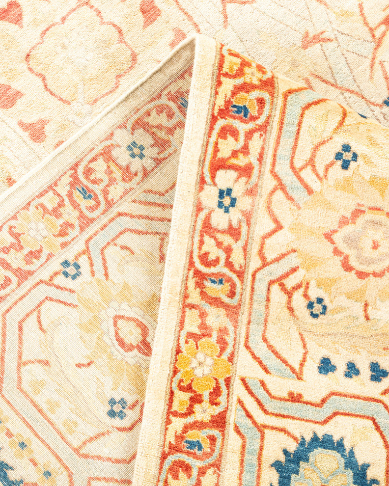 Delaney, One-of-a-Kind Hand-Knotted Area Rug Ivory, 8'2"x10'3"