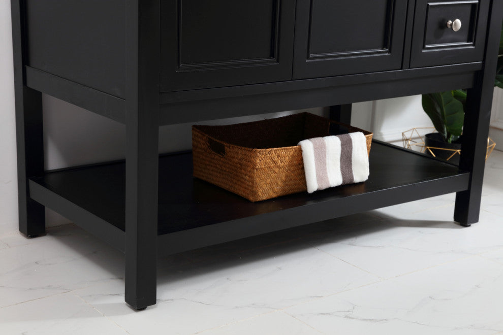 Matilda 42" Single Bathroom Vanity Set, Black