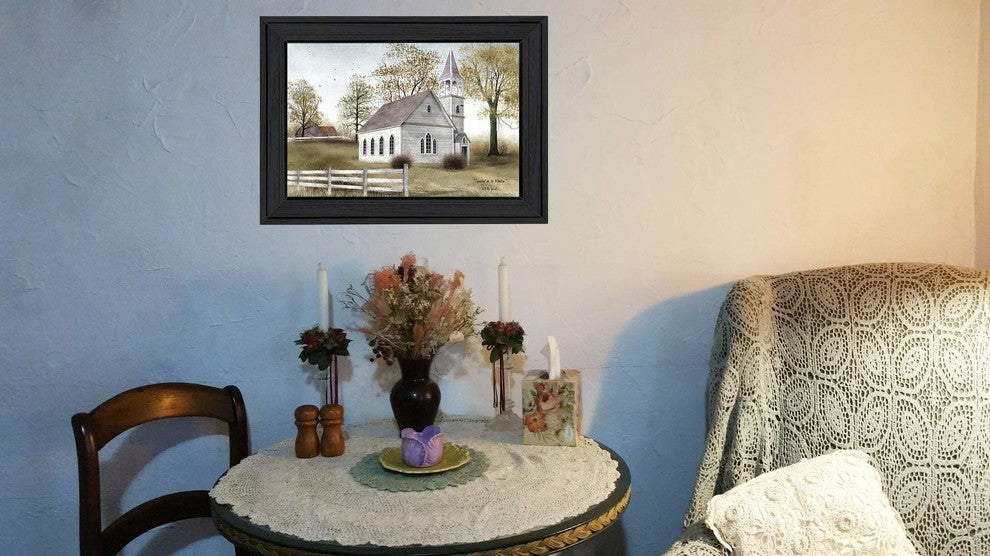 "Sunday Go To Meetin" By Billy Jacobs, Printed Wall Art, Black Frame