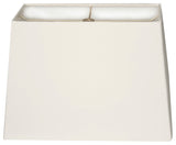 Rectangle Hard Back Lamp Shade, White