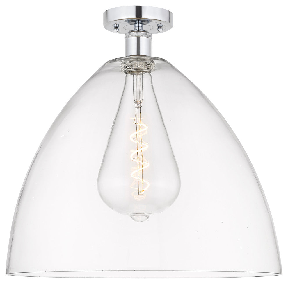 Innovations 616-1F-PC-GBD-162 1 Light Semi-Flush Mount, Polished Chrome