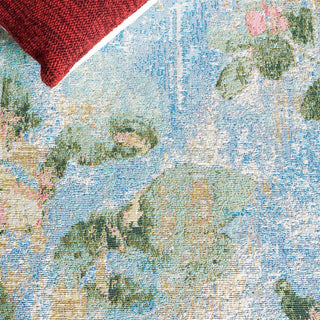 Safavieh Barbados Collection Indoor-Outdoor, BAR522 Rug, Light Blue/Green, 4'x6'