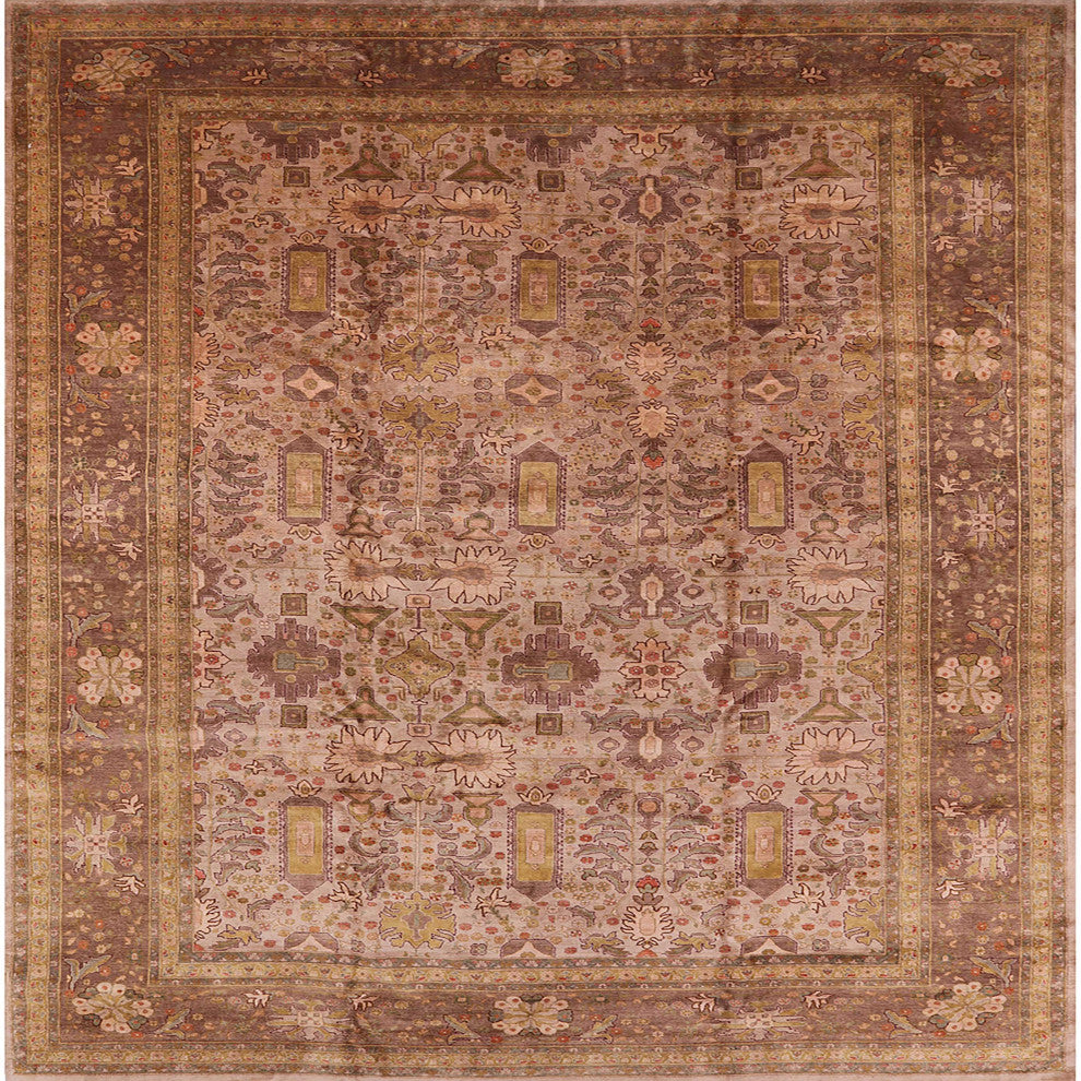 Ahgly Company Indoor Square Mid-Century Modern Area Rugs, 8' Square