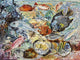 Tile Mural THE FISH colorfulcolor oil painting Backsplash 6" Rialto