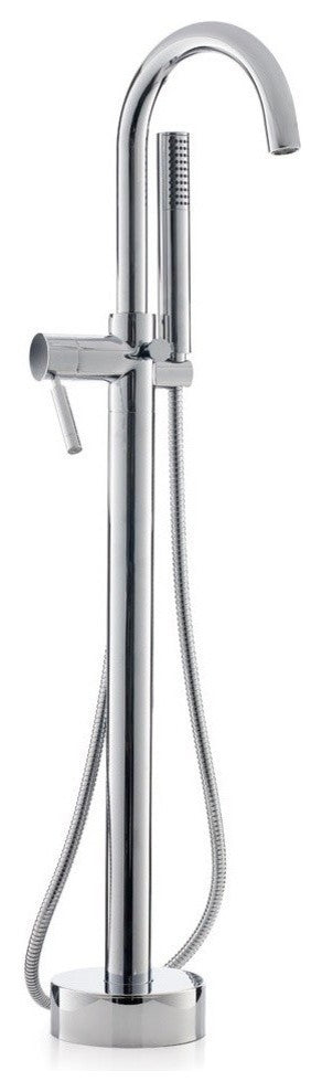 Cheviot Products Contemporary Single-Post Tub Filler, Chrome