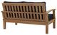 Natural Navy Marina Outdoor Patio Teak Loveseat