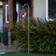 Garden Swirl With Shepherd Hook, Red and Blue, 38"