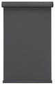 Linen Avenue Custom Cordless Cassette 5% Solar Roller Shade, 46Wx66H Charcoal