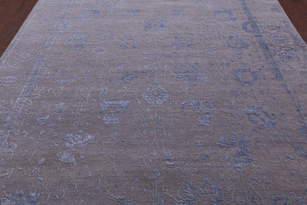 Persian Wool and Silk Handmade Rug 7' 11" X 10' 3" Q7104