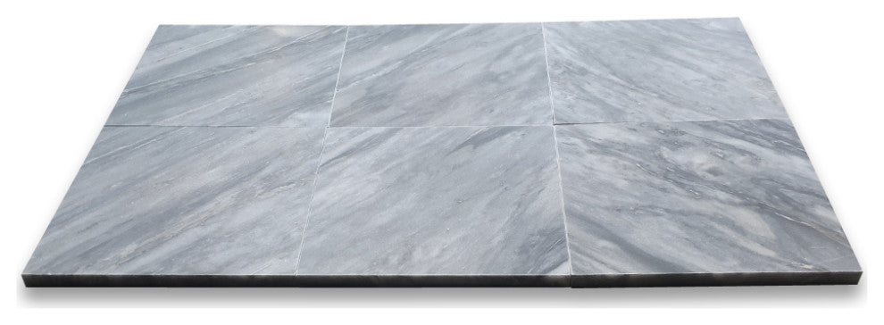 Bardiglio Gray Marble 6x6 Wall Floor Bath Kitchen Backsplash Tile Hone,100sq.ft.
