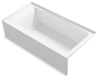 Kohler K-26109-RA Entity 60" x 30" Three Wall Alcove Acrylic Bathtub - White