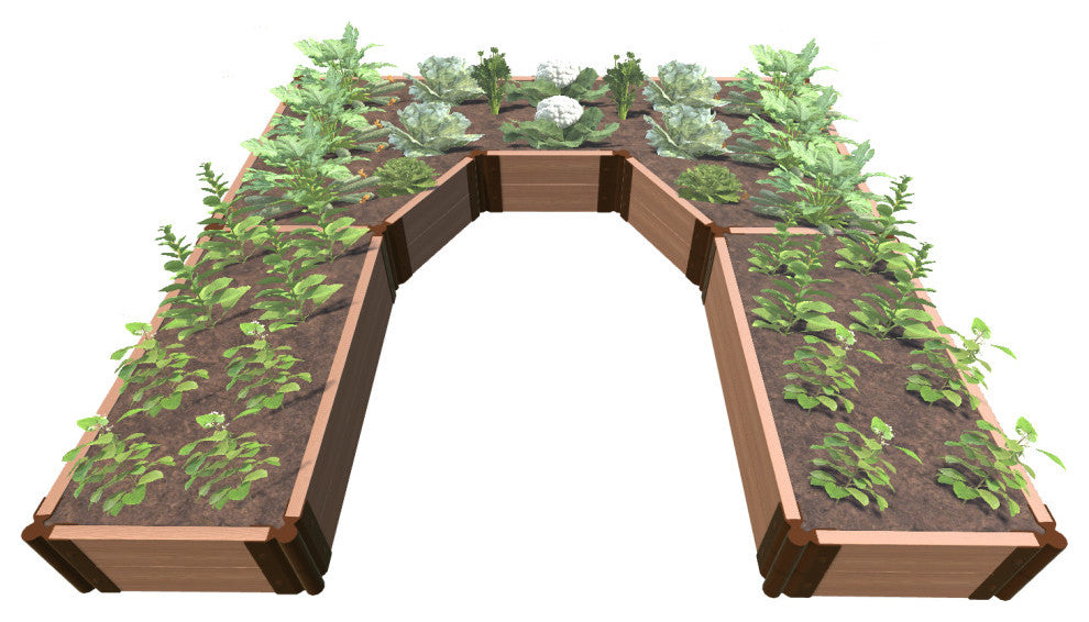 Classic Sienna Walk-In Topolski' 8'x8'x11" Raised Garden Bed, 2" Profile