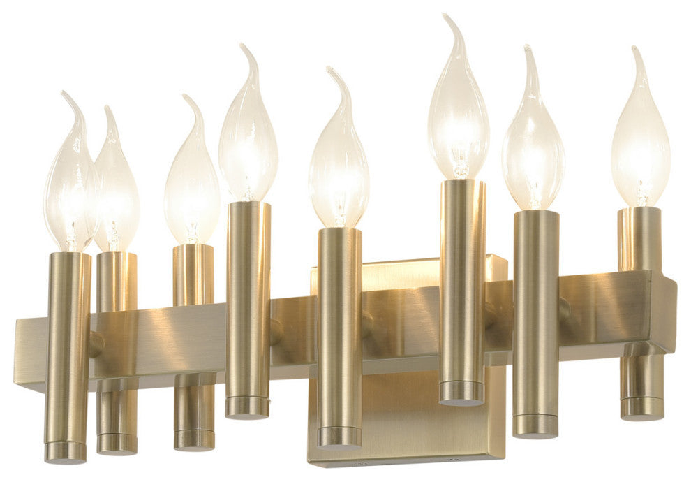 .-     Collette 8-Lt Bath - Brushed Brass