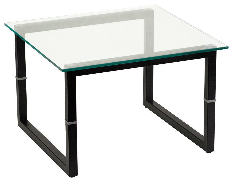 Contemporary Glass End Table
