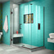 Unidoor Plus 48"x30-3/8"x72" Shower Enclosure, Oil Rubbed Bronze Finish