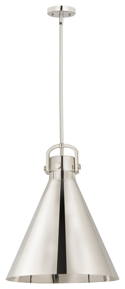 Innovations Lighting 710-1S-PN-M711-18PN Newton Cone 1 Light 18" Pendant