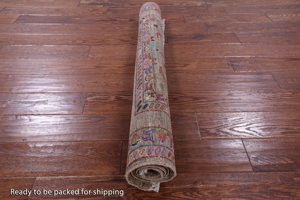 Hand Knotted Persian Tabriz Wool Rug 3' 7" X 4' 10" Q10030