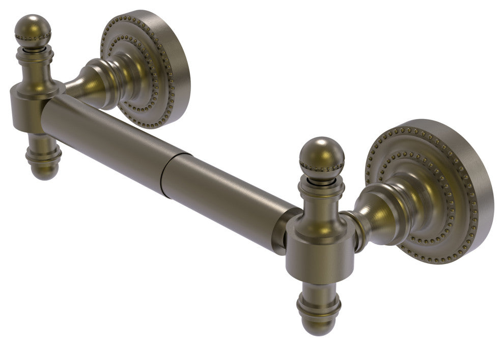 Retro Dot 2 Post Toilet Tissue Holder, Antique Brass