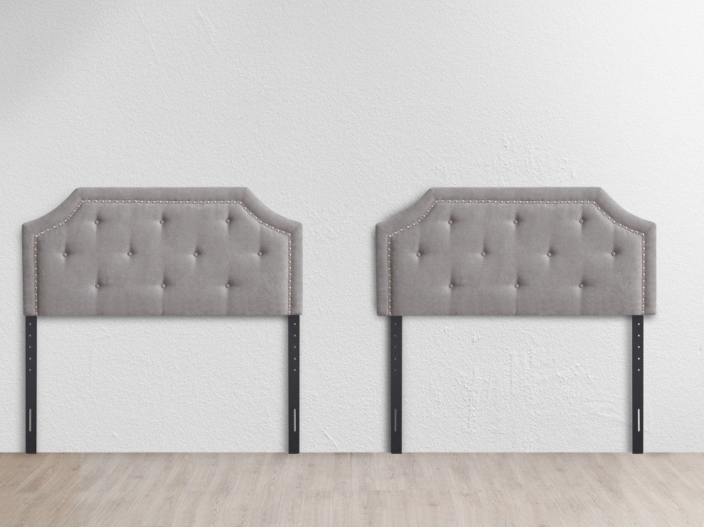 Franklin 61.02" W Gray Queen Expandable Width Headboard
