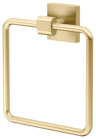 Elevate Towel Ring, Brushed Brass