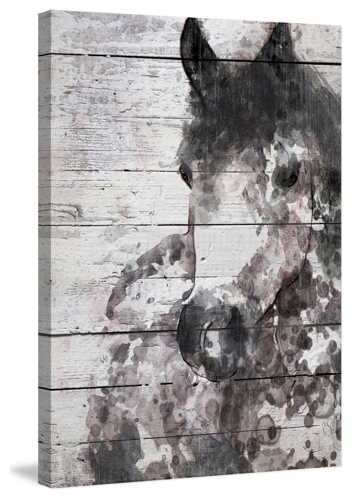 Marmont Hill, "Grey Horse" by Irena Orlov Painting on Wrapped Canvas, 30x45