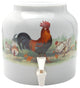 Goldwell Designs Handsome Rooster Design Water Dispenser Crock