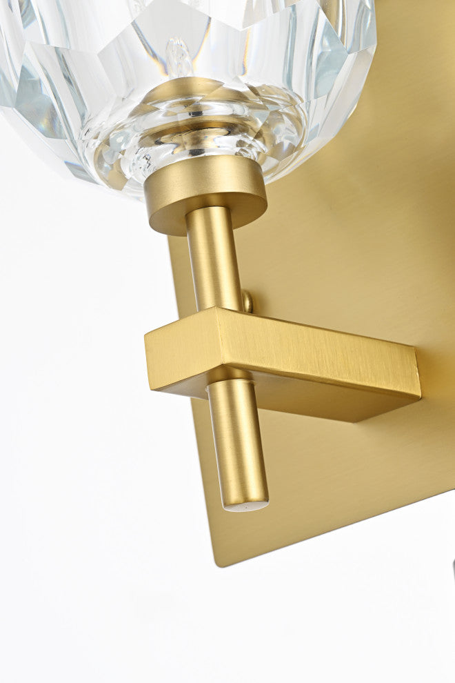 1 Light Wall Sconce, Gold