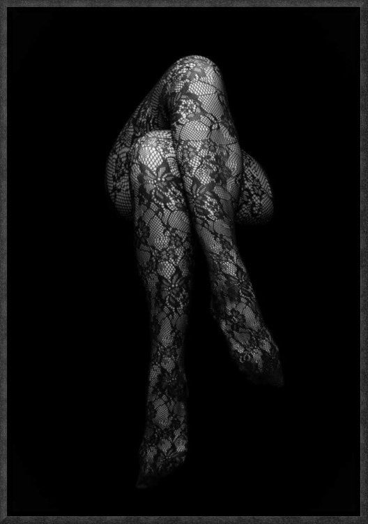 "Stockings" Framed Canvas Giclee by Nandor Laszlo, 12x17"