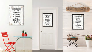 Some People Like Clouds Inspirational, Canvas, Picture Frame, 28"X37"