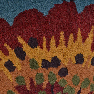 HAND TUFTED WOOL ECO-FRIENDLY AREA RUGS-Octagon,Cream,Floral