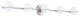 Fusion - Centric 5-Light Bath Bar - Brushed Nickel Finish - Opal Glass Shade