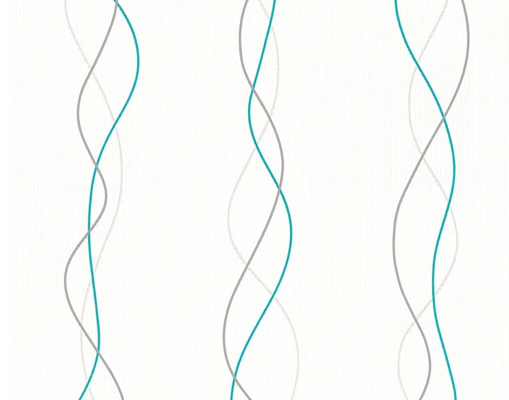 Ok6, Textile Natural Fresh Garden White Wallpaper Sample