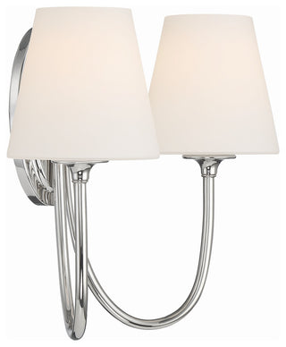 Juno 2-Light Polished Nickel Wall Mount