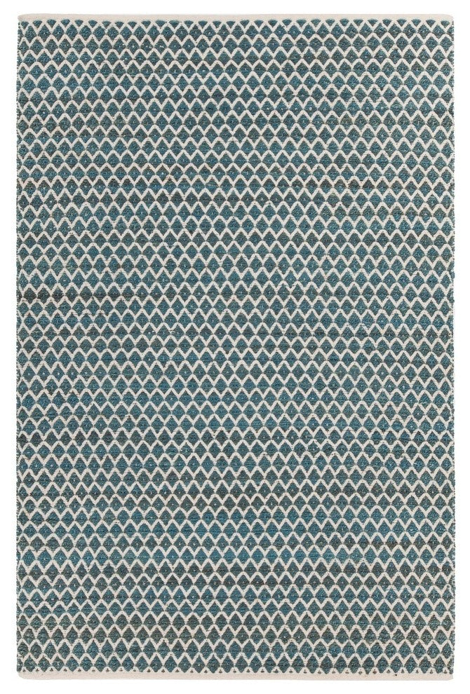 Costa Contemporary Area Rug, Blue, 5'x7'6"