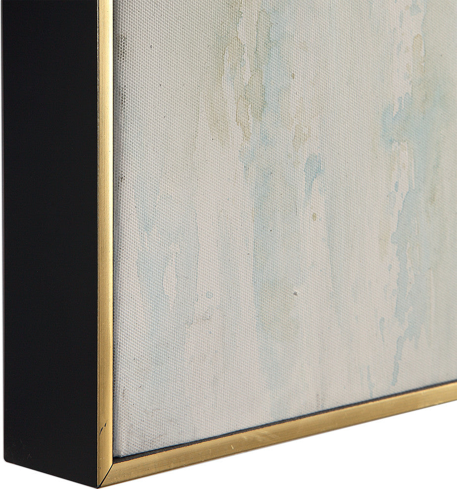 Extra Large 49" Blue Green Aqua Wall Art, Painting Abstract Modern Teal Cobalt
