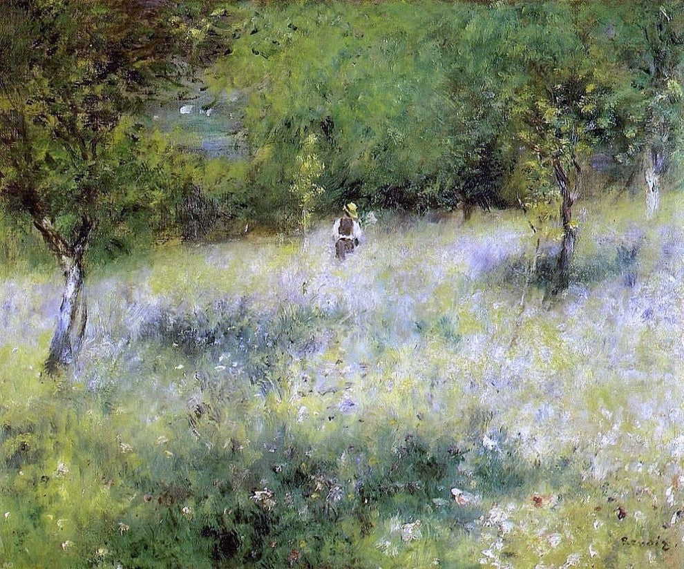 Pierre Auguste Renoir Spring at Catou Wall Decal