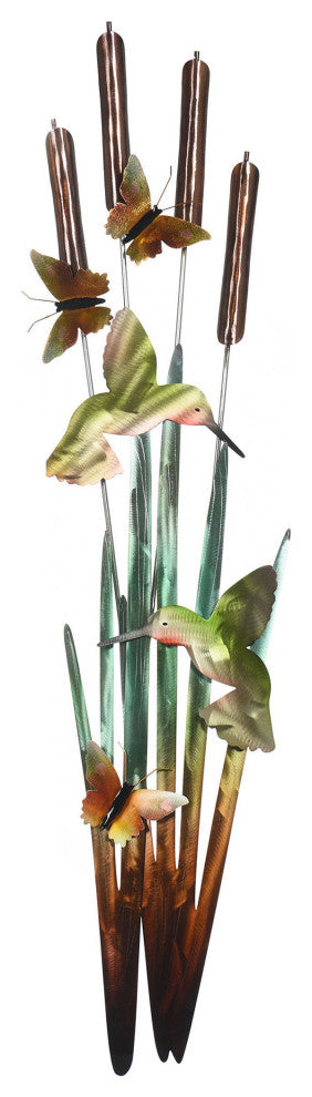 Spirited Metallic Lasered And Polished Metal Wall Decor Green, Gold, Bronze