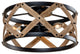 3-light Cicle Wood Rustic Chandelier