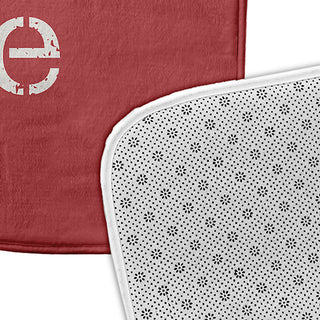 24" x 17" Beach House  Bathmat, Ligonberry Red