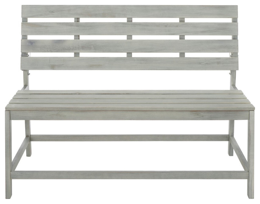 Safavieh Ruben Balcony Bench And Table, Ash Grey