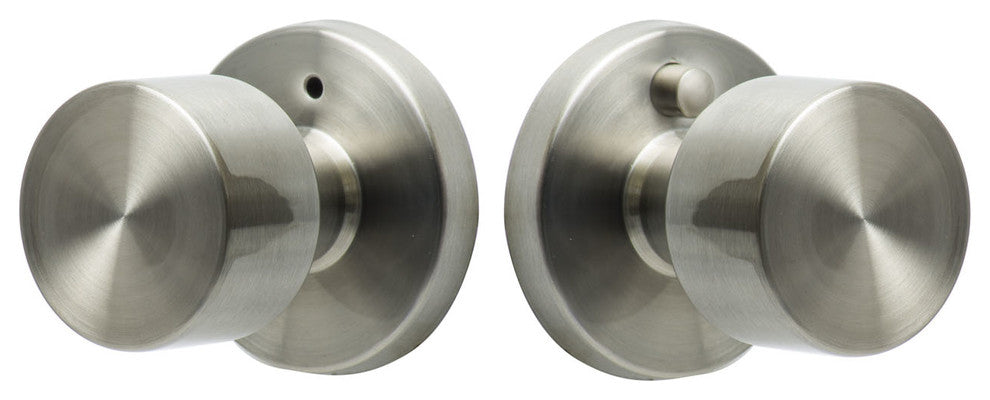 Modern Series Bergen Privacy Knob, Satin Stainless