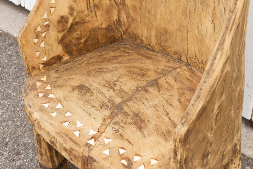 Farmhouse Bleached and Inlaid Naga Chair