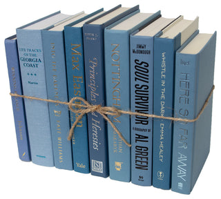 Decorative Books - Marlin Book Bundle - 1 foot of Blue Books