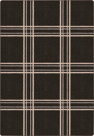 Joy Carpets Impressions Broadfield Area Rug, Espresso, 3'10"x5'4"