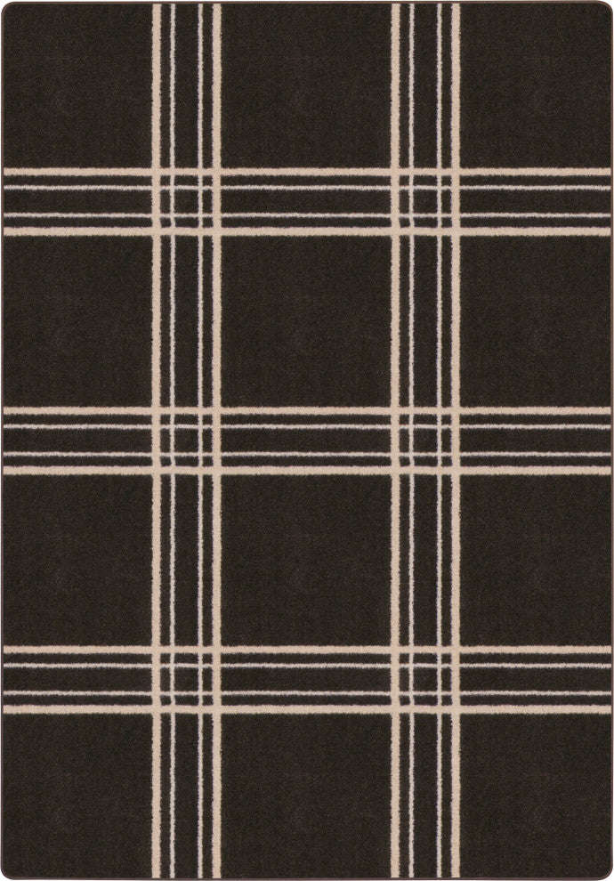 Joy Carpets Impressions Broadfield Area Rug, Espresso, 3'10"x5'4"